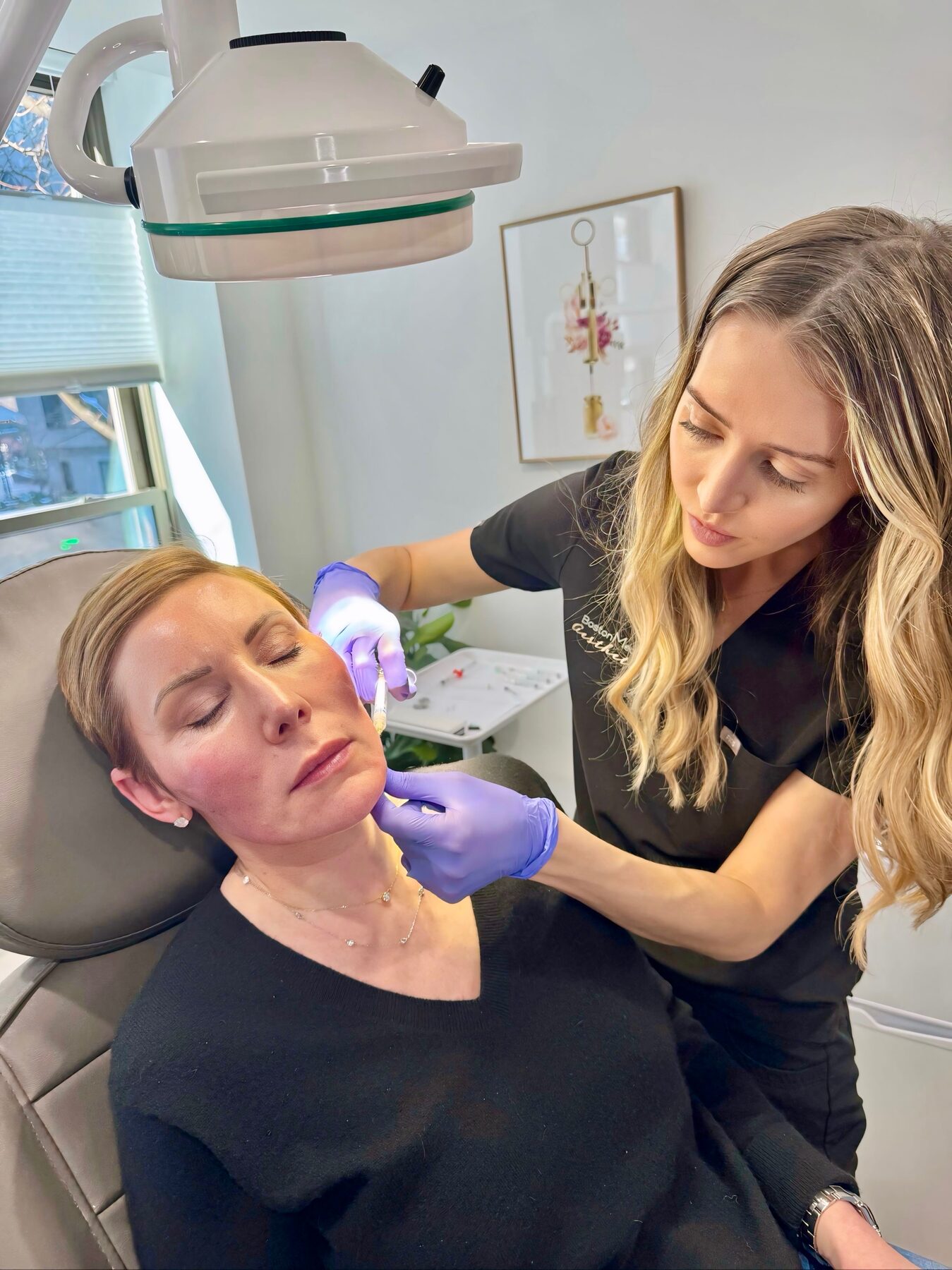 Boston Medical Aesthetics provider performing a skin-quality treatment