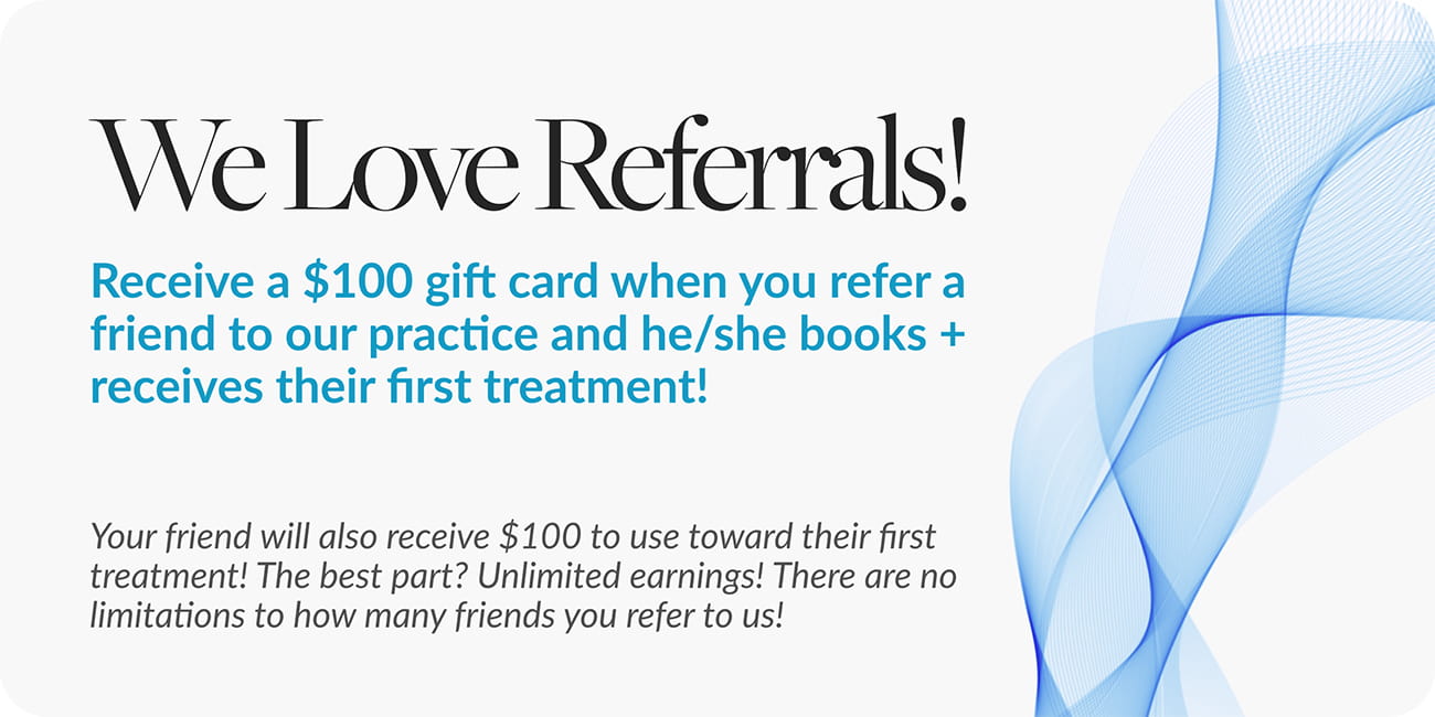 we love referrals message